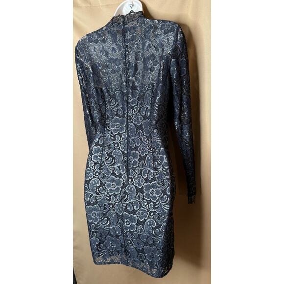 Rachel Zoe Black Gold Hunter Dress 6 - Picture 8 of 10